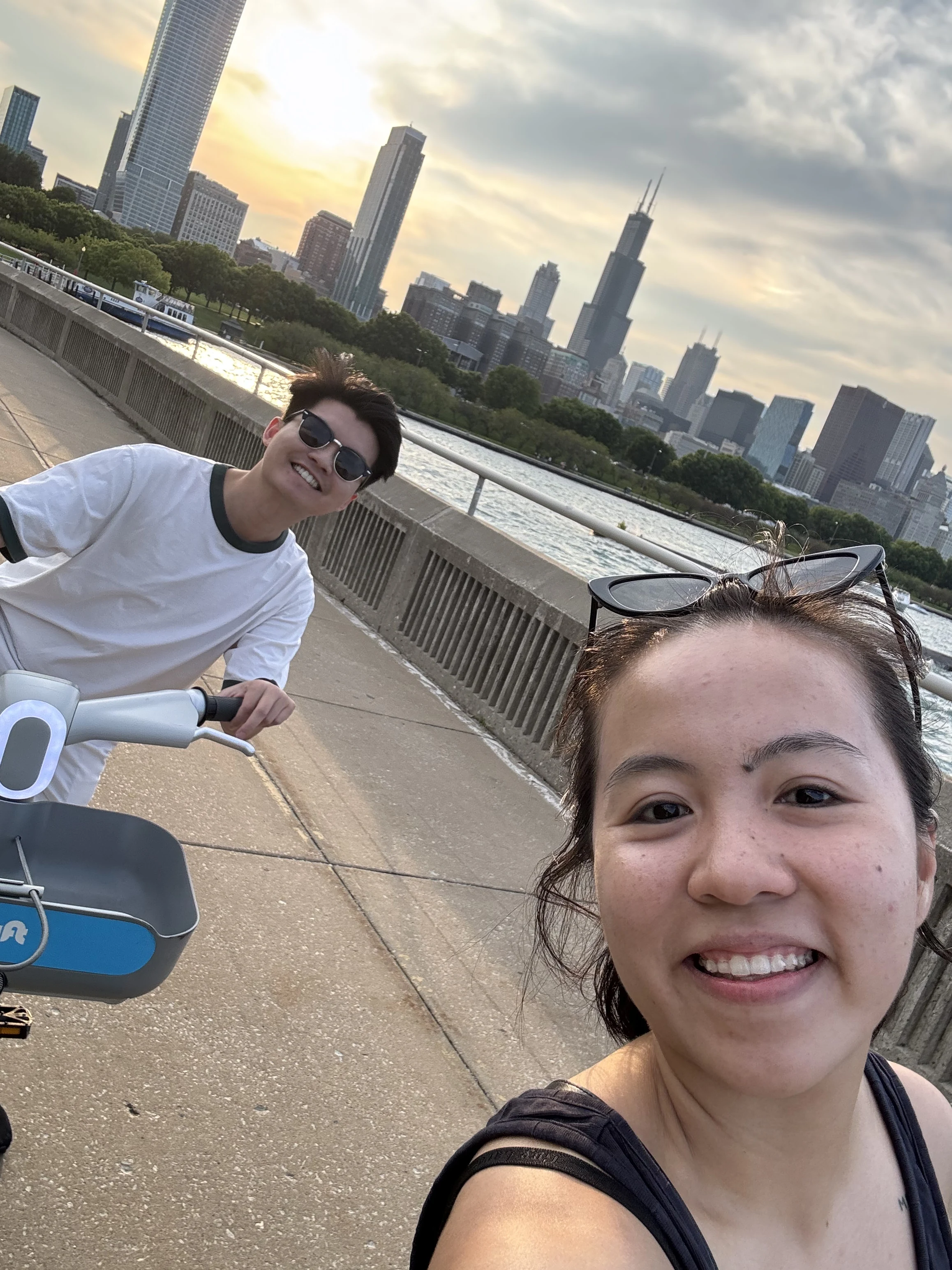 One of our favorite photos because it captures us perfectly—deeply in love, yet simply happiest in each other's company, just like when we were kids learning to ride motorbikes together.